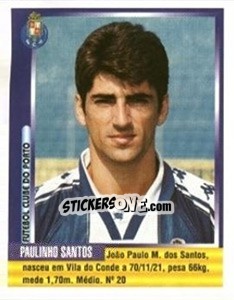 Cromo Paulinho Santos - Futebol 1998-1999 - Panini