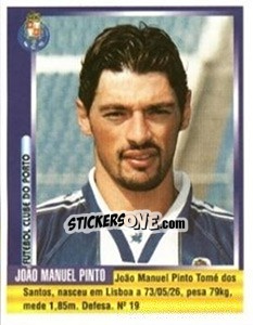 Cromo Joao Manuel Pinto - Futebol 1998-1999 - Panini