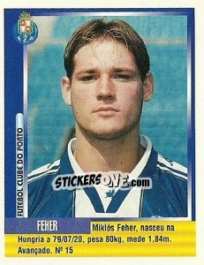 Sticker Feher - Futebol 1998-1999 n. 17 - Panini