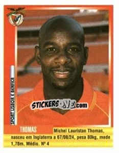 Sticker Michael Thomas - Futebol 1998-1999 - Panini