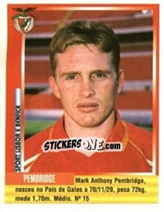 Sticker Mark Pembridge - Futebol 1998-1999 - Panini