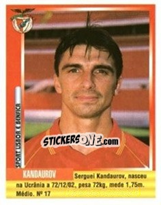 Figurina Kanduarov - Futebol 1998-1999 - Panini