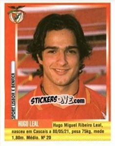 Cromo Hugo Leal - Futebol 1998-1999 - Panini
