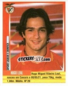 Sticker Hugo Leal - Futebol 1998-1999 n. 29 - Panini