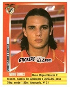 Cromo Nuno Gomes - Futebol 1998-1999 - Panini