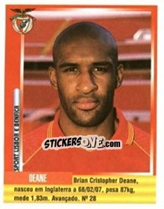 Sticker Brian Deane - Futebol 1998-1999 - Panini