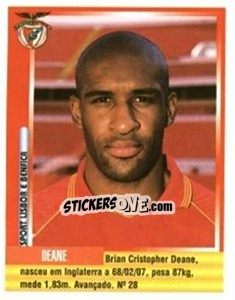 Figurina Brian Deane - Futebol 1998-1999 - Panini