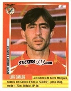 Sticker Luis Carlos - Futebol 1998-1999 - Panini