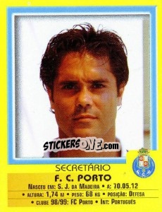 Figurina Secretario - Futebol 1999-2000 - Panini