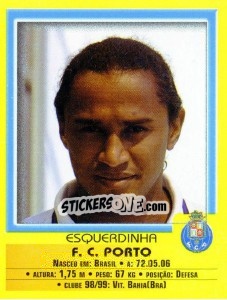 Figurina Esqueadinha - Futebol 1999-2000 - Panini