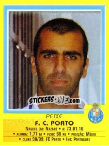 Figurina Peixe - Futebol 1999-2000 - Panini