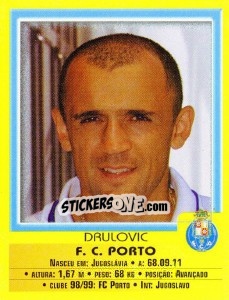 Figurina Drulovic - Futebol 1999-2000 - Panini