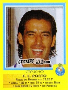 Figurina Capuchio - Futebol 1999-2000 - Panini