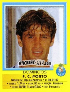 Figurina Domingos - Futebol 1999-2000 - Panini