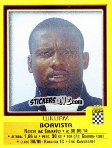 Sticker William - Futebol 1999-2000 n. 19 - Panini