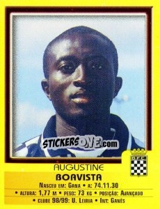 Cromo Augustine - Futebol 1999-2000 - Panini
