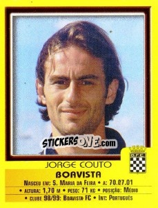Sticker Jorge Couto - Futebol 1999-2000 - Panini