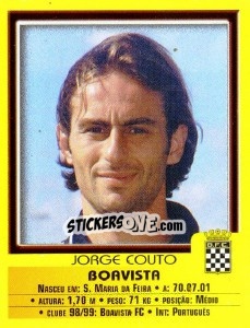 Sticker Jorge Couto - Futebol 1999-2000 n. 27 - Panini
