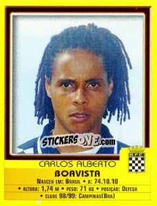 Sticker Carlos Alberto - Futebol 1999-2000 - Panini