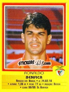 Sticker Ronaldo - Futebol 1999-2000 - Panini