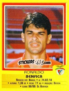 Sticker Ronaldo - Futebol 1999-2000 n. 39 - Panini