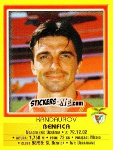 Sticker Kandaurov - Futebol 1999-2000 - Panini