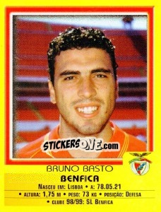 Sticker Vbruno Basto - Futebol 1999-2000 - Panini