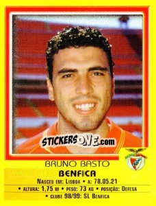 Sticker Vbruno Basto - Futebol 1999-2000 n. 44 - Panini