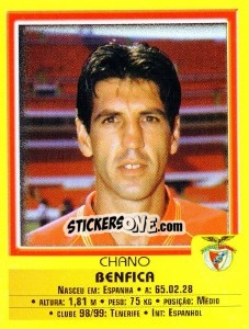 Sticker Chano - Futebol 1999-2000 - Panini