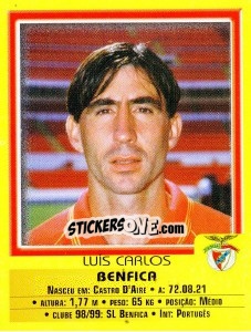 Figurina Luis Carlos - Futebol 1999-2000 - Panini