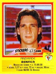 Sticker Andrade - Futebol 1999-2000 - Panini