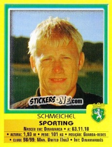 Sticker Peter Schmeichel - Futebol 1999-2000 n. 53 - Panini