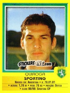 Sticker Quiroga - Futebol 1999-2000 - Panini