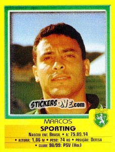 Figurina Marcos - Futebol 1999-2000 - Panini