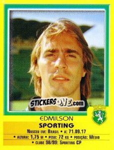 Sticker Edmilson - Futebol 1999-2000 n. 61 - Panini