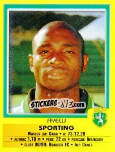 Sticker Ayew - Futebol 1999-2000 - Panini