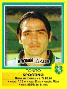 Sticker Tonito - Futebol 1999-2000 n. 64 - Panini