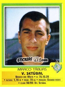 Sticker Marco Tabuas - Futebol 1999-2000 - Panini