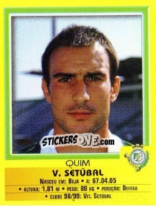 Figurina Quim Berto - Futebol 1999-2000 - Panini