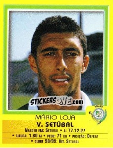 Sticker Mario Loja - Futebol 1999-2000 n. 73 - Panini