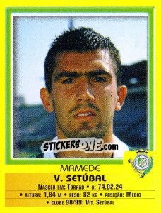 Sticker Mamede - Futebol 1999-2000 n. 80 - Panini