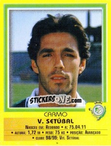 Figurina Carmo - Futebol 1999-2000 n. 84 - Panini
