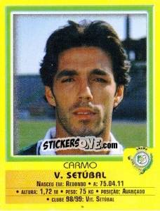 Sticker Carmo - Futebol 1999-2000 - Panini