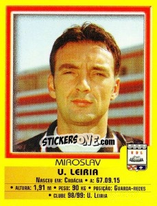 Sticker Miroslav - Futebol 1999-2000 n. 87 - Panini