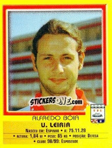 Sticker Alfredo Boia - Futebol 1999-2000 - Panini