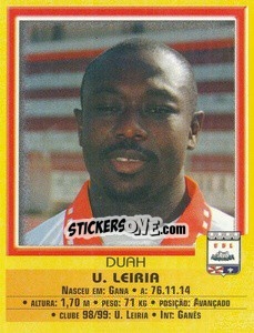 Sticker Duah - Futebol 1999-2000 n. 100 - Panini