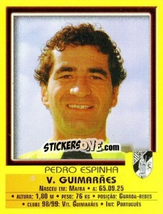 Sticker Pedro Espinha - Futebol 1999-2000 n. 104 - Panini