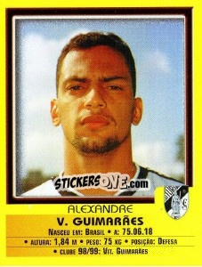 Sticker Alexandre - Futebol 1999-2000 n. 105 - Panini