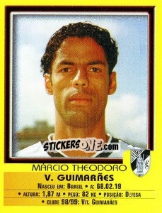 Sticker Marcio Theodoao - Futebol 1999-2000 n. 106 - Panini