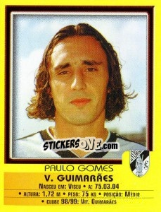 Sticker Paulo Gomes - Futebol 1999-2000 n. 108 - Panini